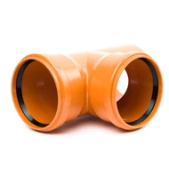 KG csatornacső 125/125x87° Té-idom