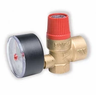 Biztonsági szelep, feszmérővel 1/2"BM-1/2"BM H, 2.5bar