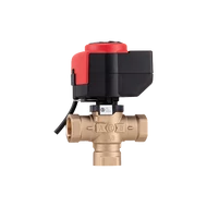 Váltószelep motoros, 3 járatú (2 utú) 3/4" + motor 230V Váltószelep motoros, 3 járatú (2 utú) 3/4" + motor 230V