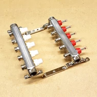 Komplett áramlásmérős osztó, 1"BB-3/4"eurokonus, 5 körös