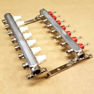 Komplett áramlásmérős osztó, 1"BB-3/4"eurokonus, 7 körös