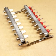 Komplett áramlásmérős osztó, 1"BB-3/4"eurokonus, 8 körös