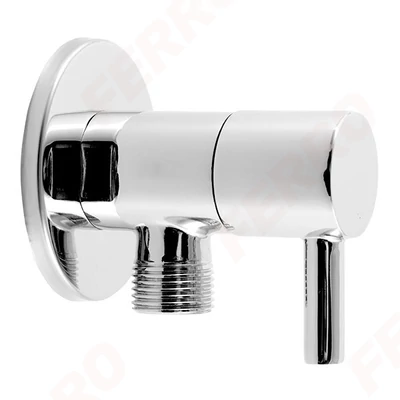 FERRO Sarokcsap, Kerámia 1/2"-3/8", ROTONDO