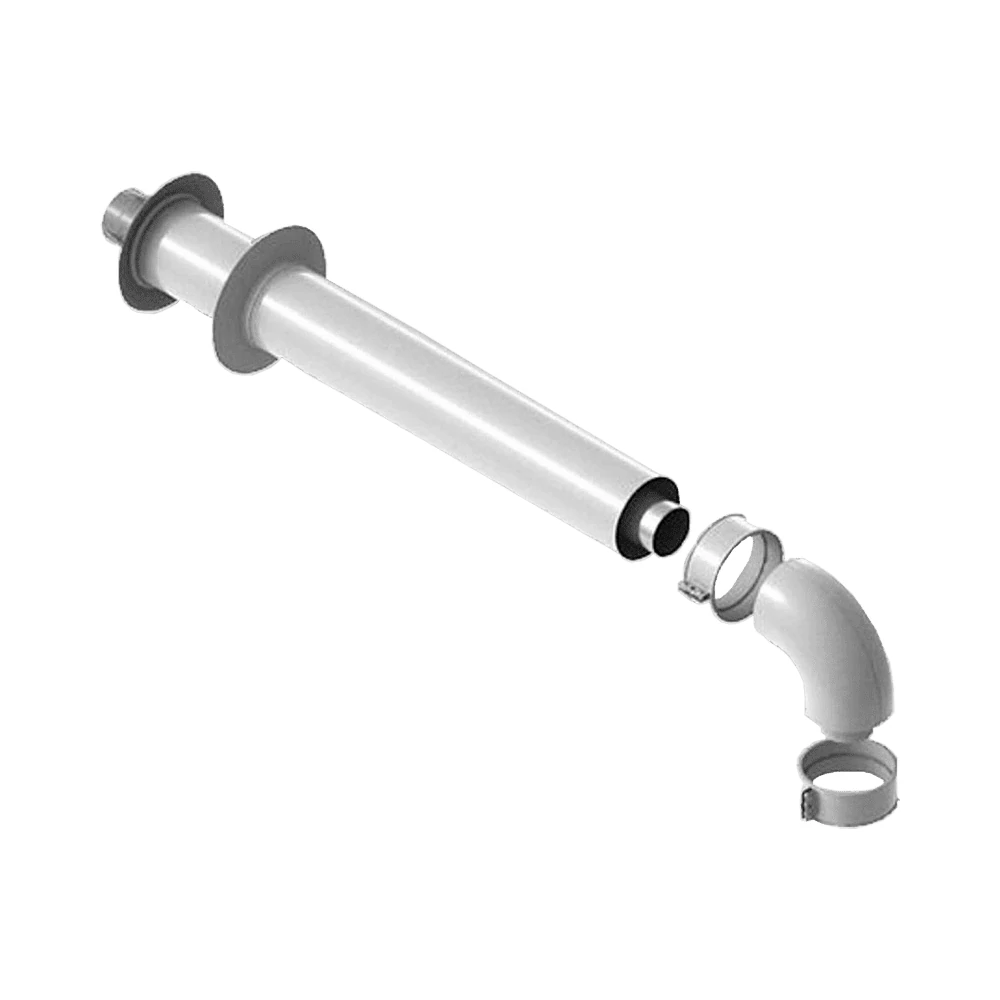 ARISTON PPs/Alu koncentrikus vízszintes fali kivezető szett D60/100