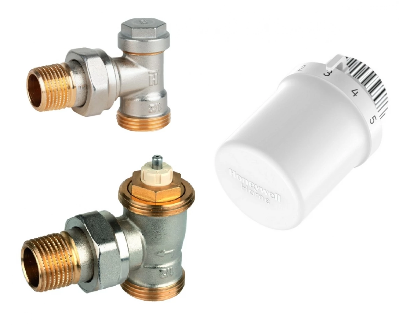 Honeywell Home VTL3026ES15 termosztatikus radiátor szelepszett 1/2 sarok külső menetes eurokónuszos