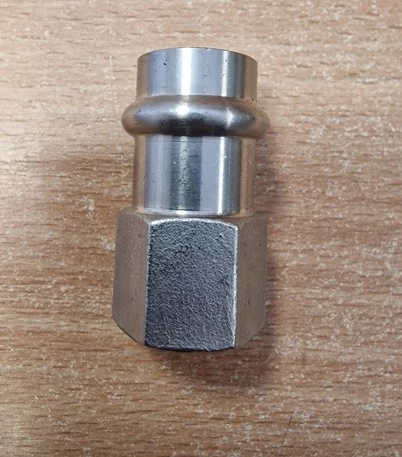 Steel-Inox press menetes idom 15mm-1/2
