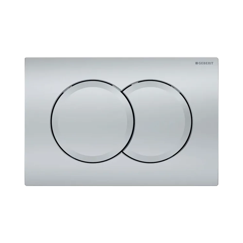 GEBERIT Delta01 nyomólap, Basic WC-tartályhoz, 2 vízmennyiséges, matt króm
