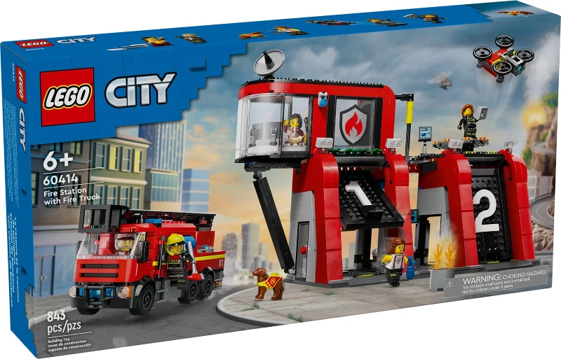 60414 LEGO City Tűzoltóállomás és tűzoltóautó