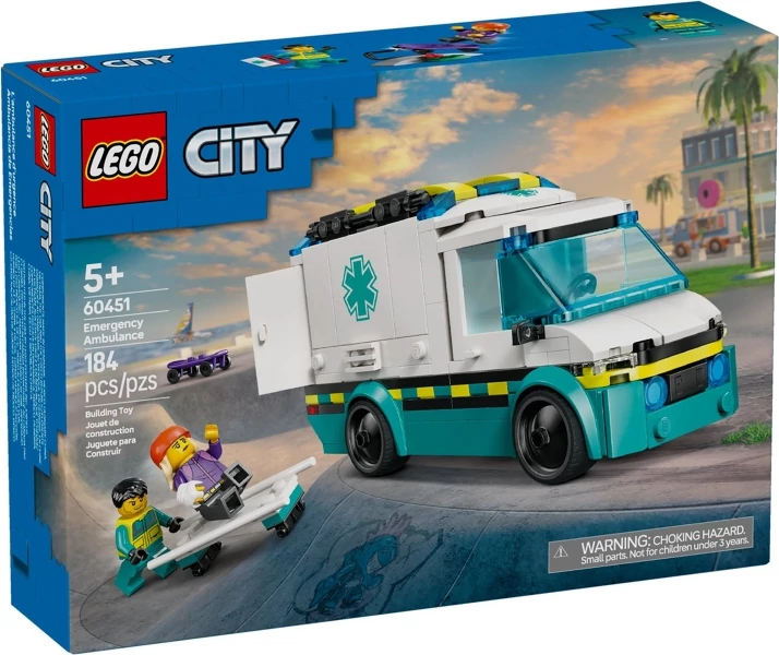 60451 LEGO City Sürgősségi mentőautó